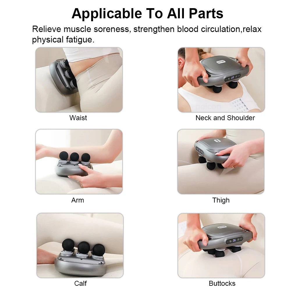 ZenVibe 6-Head Fascia Massage Gun
