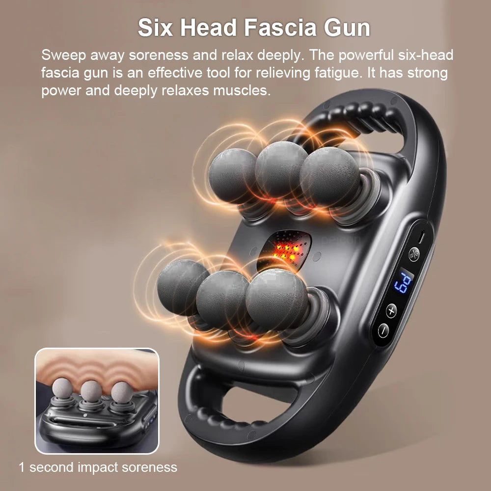 ZenVibe 6-Head Fascia Massage Gun