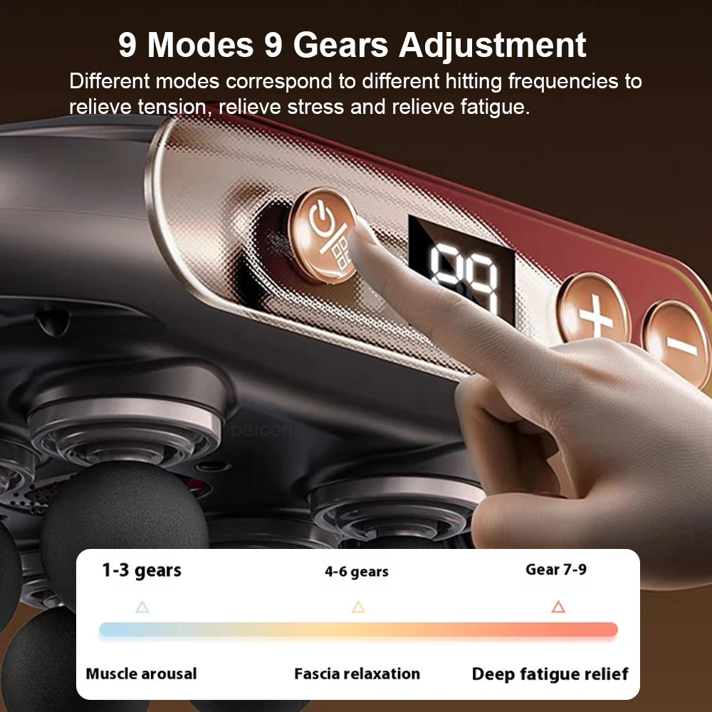 ZenVibe 6-Head Fascia Massage Gun