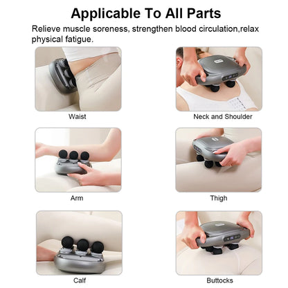 ZenVibe 6-Head Fascia Massage Gun